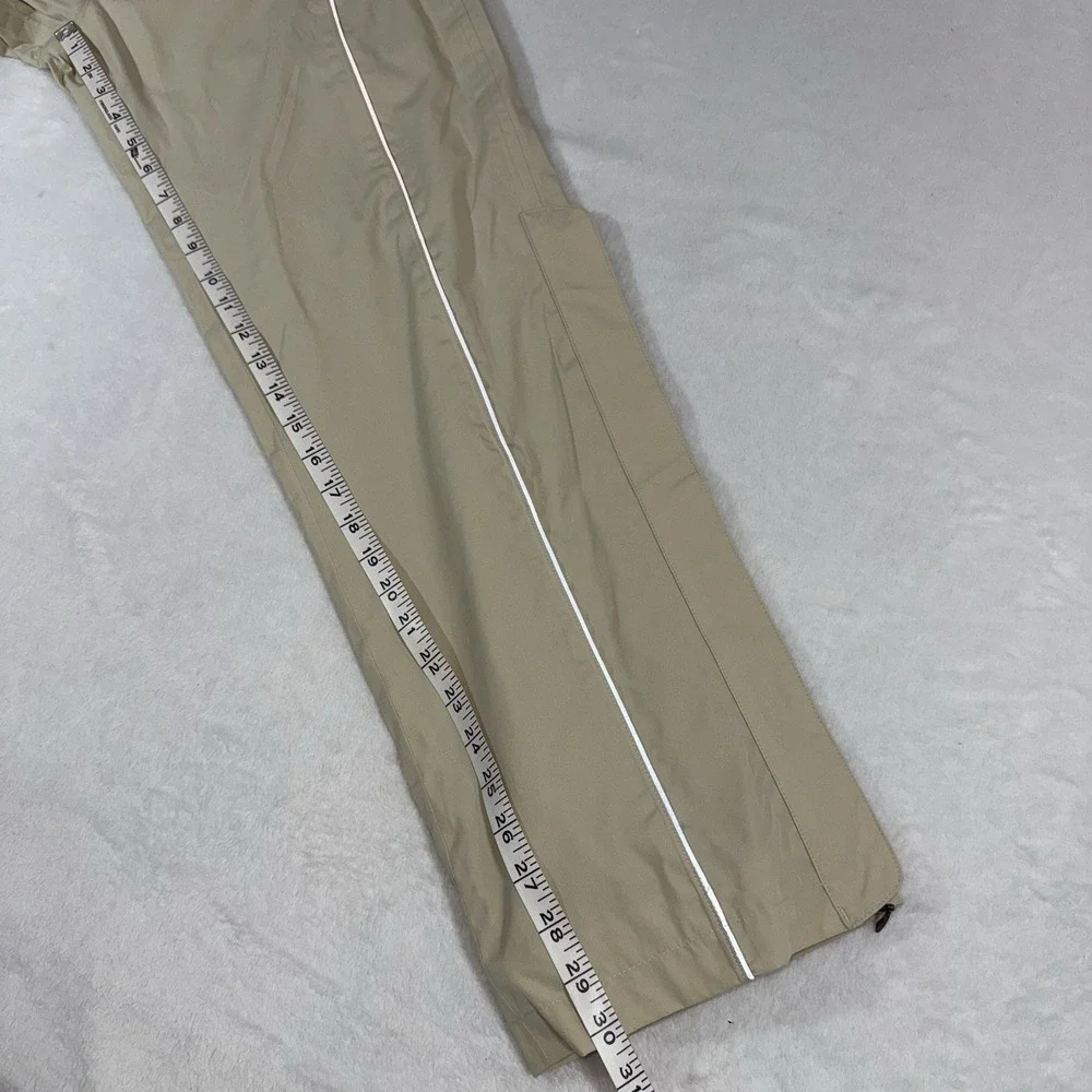 BMW Mesh Lined Weather Riding Pants Unisex Sz S Beige Layered Ankle Zip Pockets